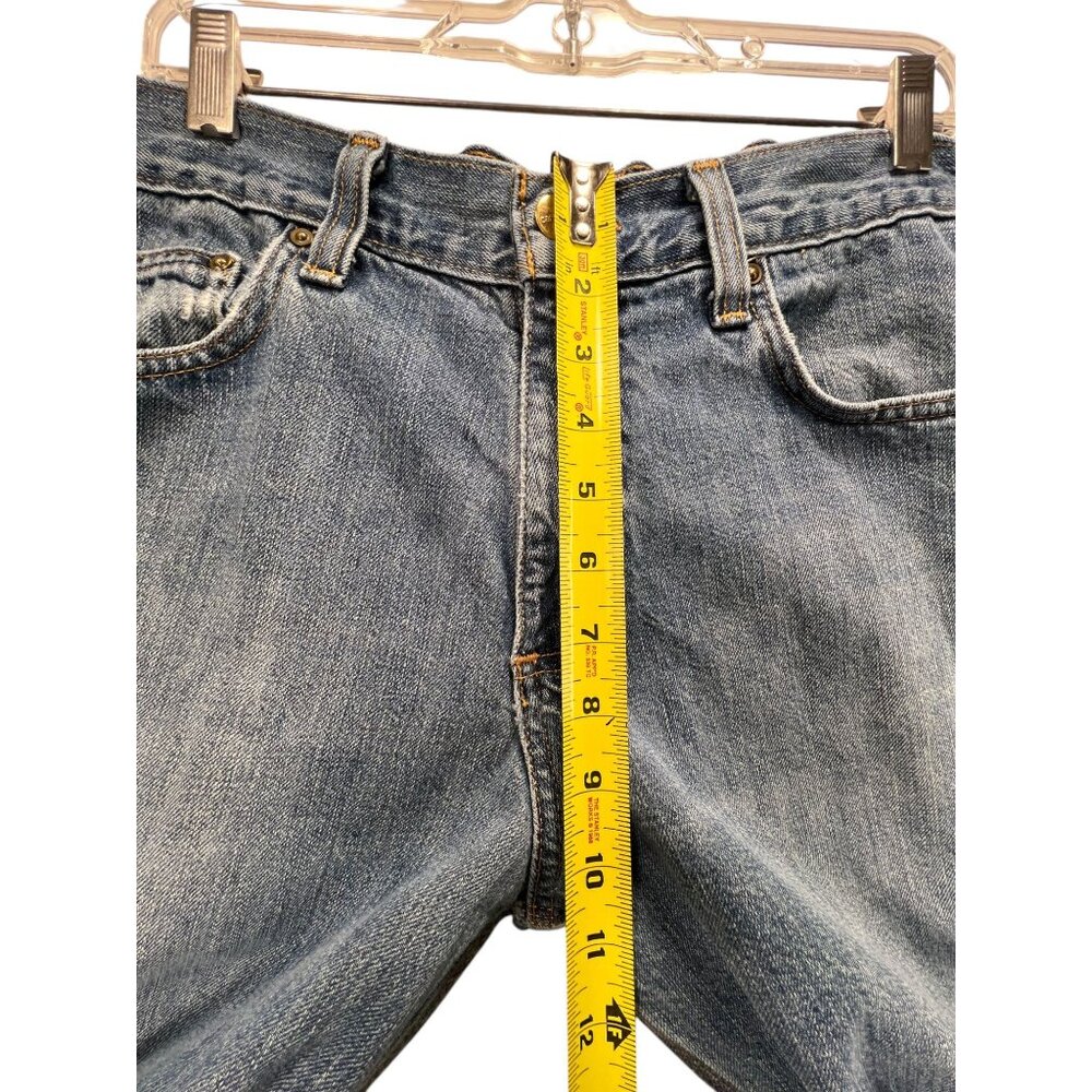 Carhartt Mens Blue Denim Straight Fit Jeans Relaxed Fit 34x34 Pants RN 14806 - Picture 12 of 15